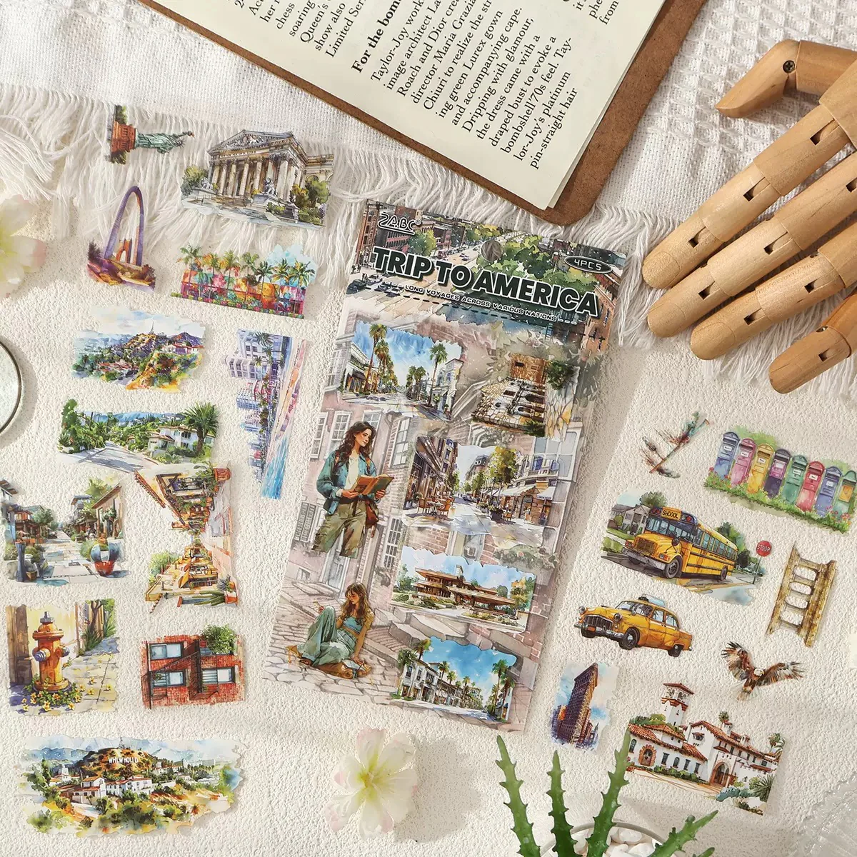Wanderlust Watercolours Sticker Pack - Image 2