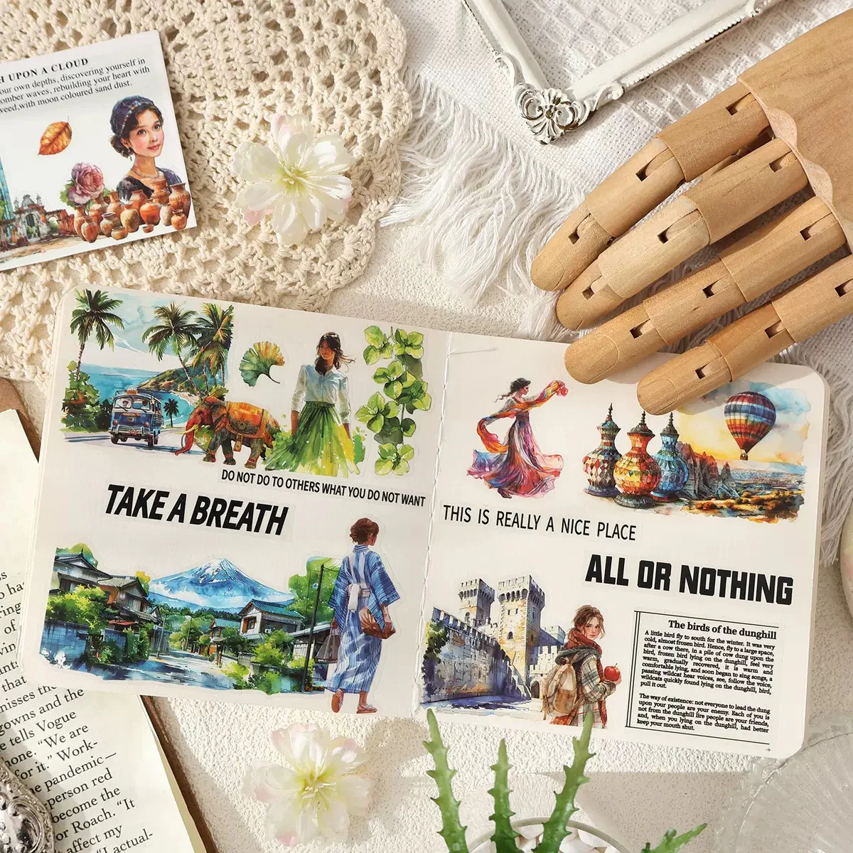 Wanderlust Watercolours Sticker Pack - Image 4