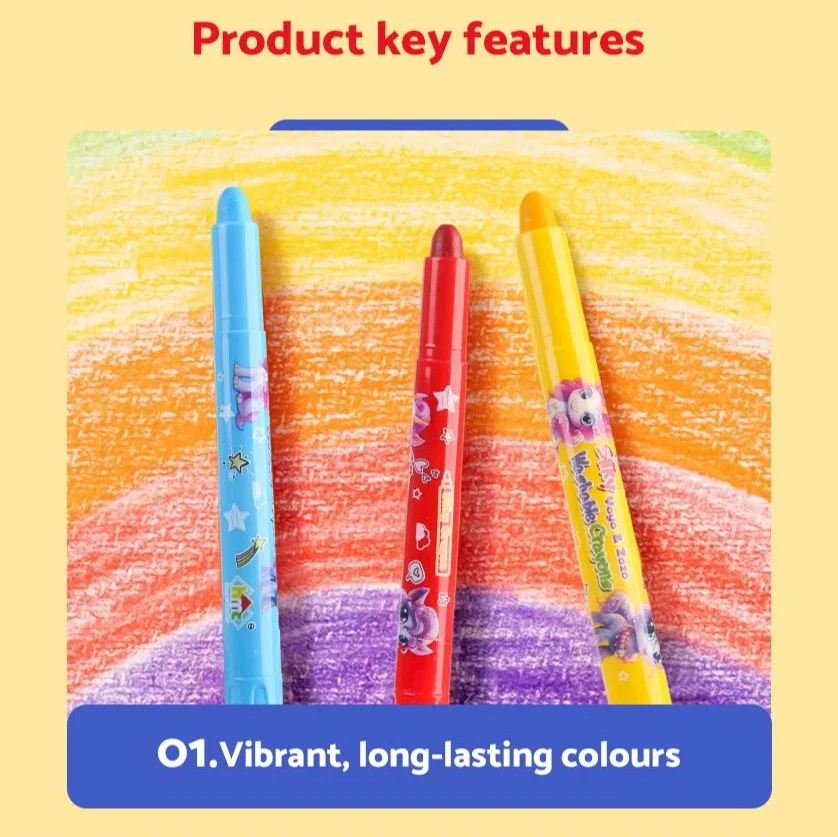 Washable Crayon 24 Pcs Set - Image 8