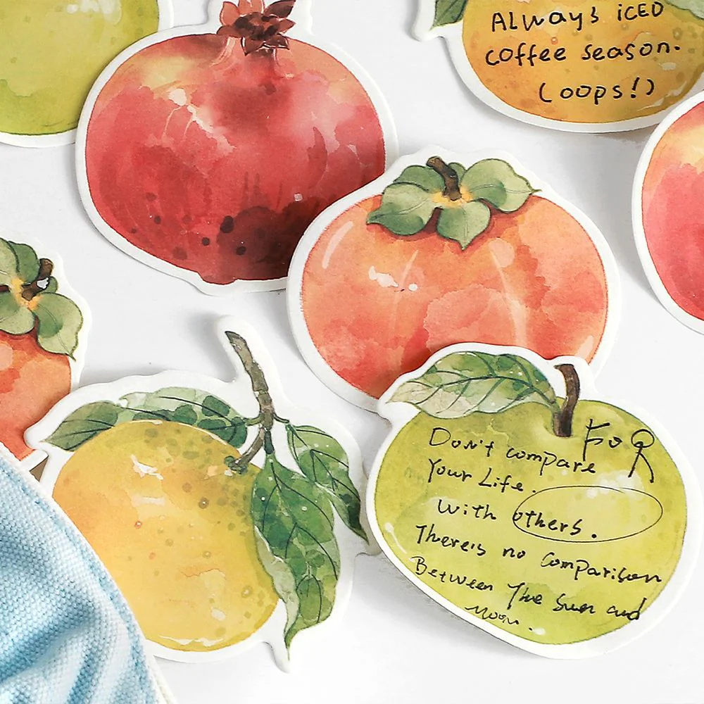 Watercolor Fruits Sticky Note - Image 2